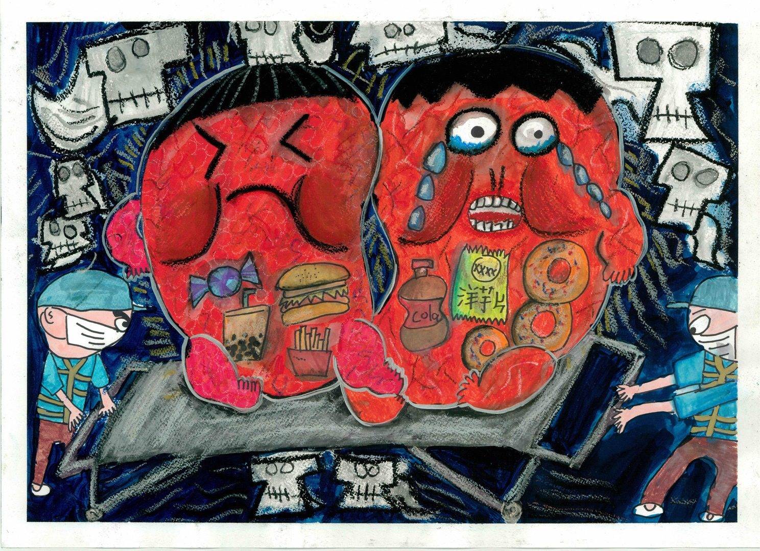 「健康的殺手高糖飲食」佳作 許O庭 (台南市東光國小)
