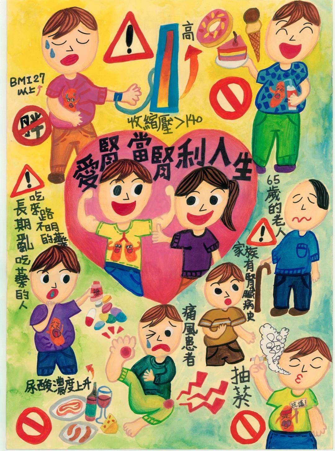 「愛腎護腎，當腎利人生」第二名 馬O彤 (台北市中山國小)